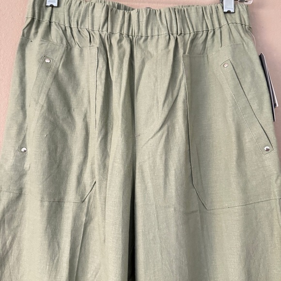 NWT Nordstrom Wit&wisdom linen high rise wide leg pants S - Picture 3 of 5
